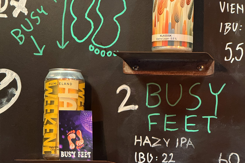 På Hantwerk kunne man bestille en Busy Feet-øl!