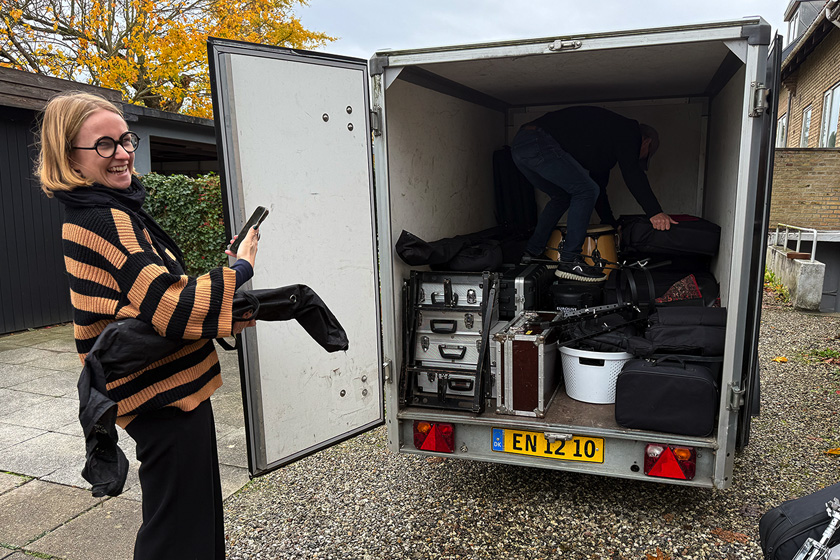 Traileren pakkes til langfart ...